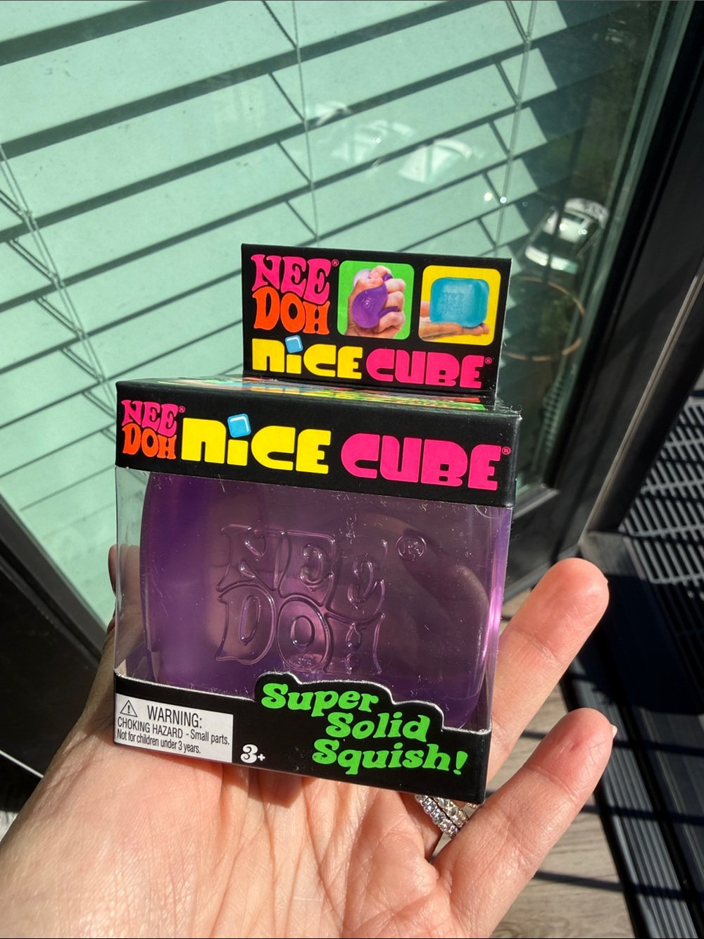 BNIB NeeDoh Nice Cube, Purple